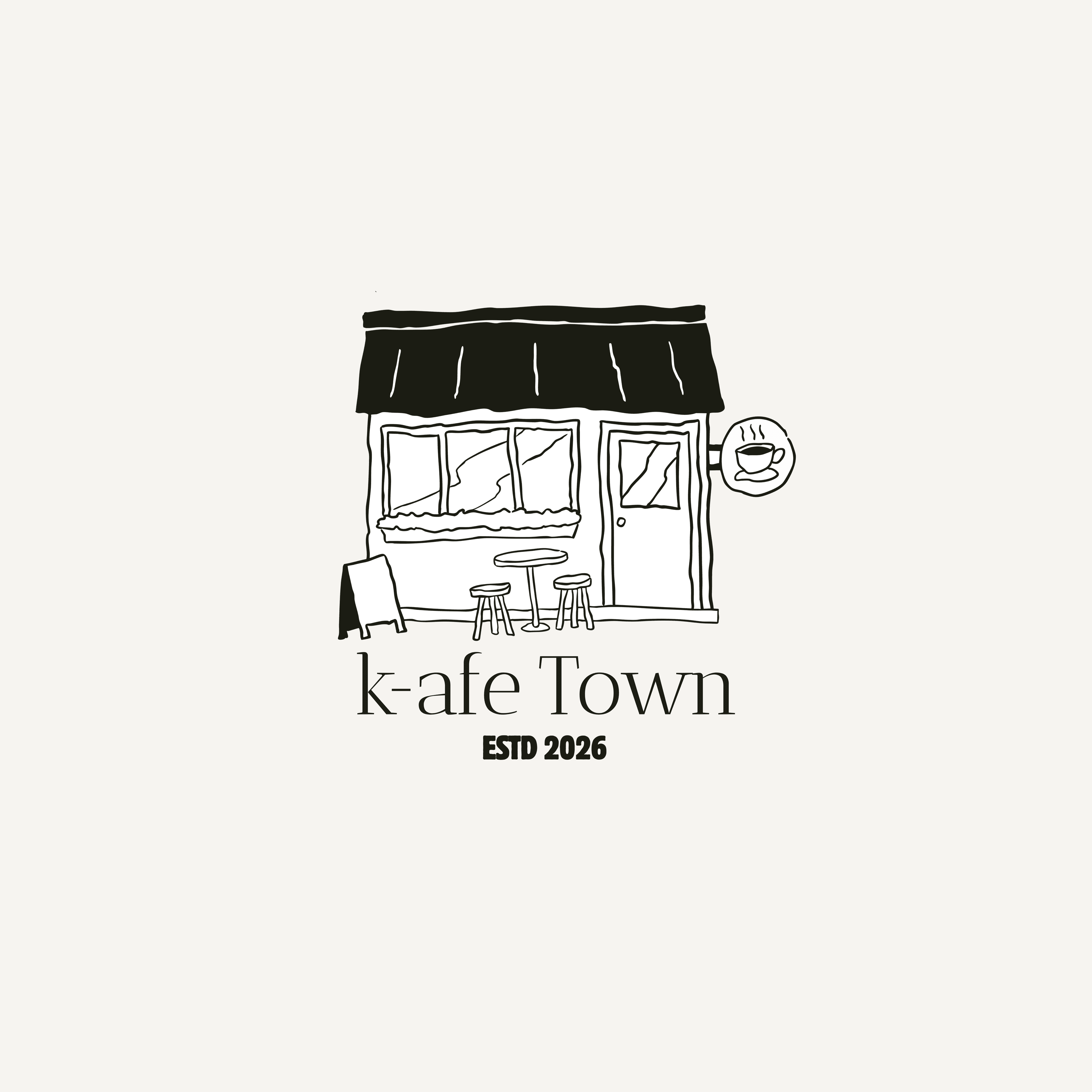 k-afe Town Logo